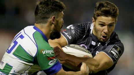 Rhys Web on the attack for Ospreys