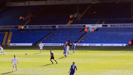 Empty away end