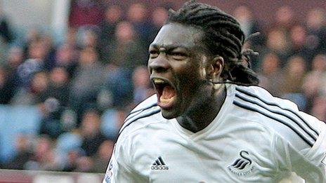 Swansea City striker Bafetimbi Gomis