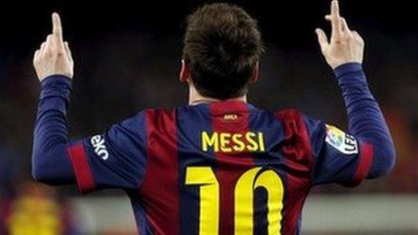 Barcelona's Lionel Messi