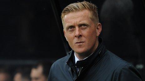 Swansea City manager Garry Monk