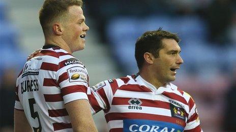 Joe Burgess celebrates