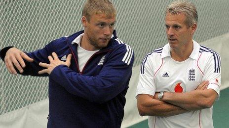 Andrew Flintoff and Peter Moores