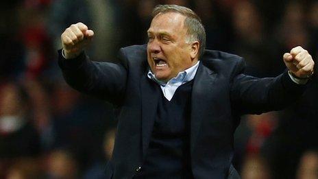 Dick Advocaat celebrates