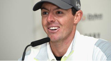 World number one Rory McIlroy