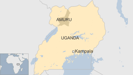 Uganda map