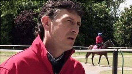 Jockeys' coach Michael Tebbutt