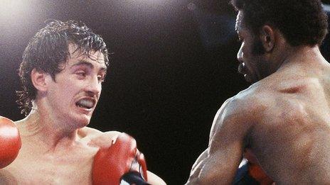 Barry McGuigan beat Eusebio Pedroza on points at Loftus Road