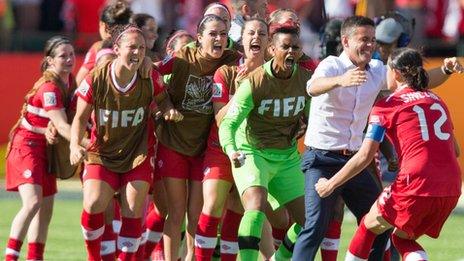 Canada celebrate