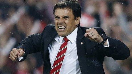 Chris Coleman celebrates