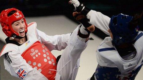 Jade Jones in action