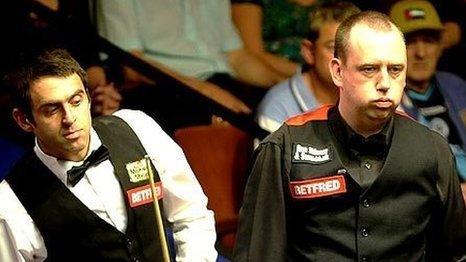 Ronnie O'Sullivan and Mark Williams