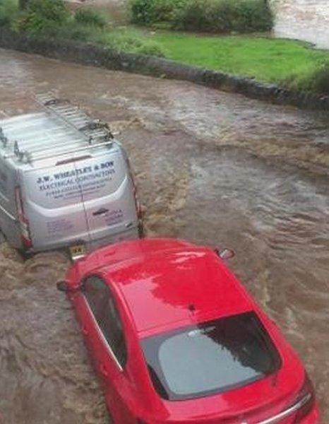 Flooding in Alyth