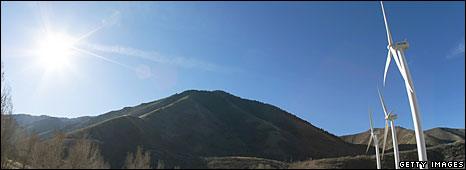 Sun, and wind turbines