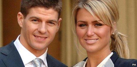 Stephen Gerrard and Alex Curran