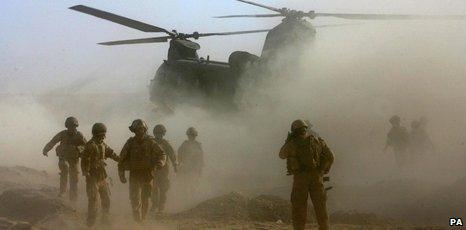 British troops in Afghanistan