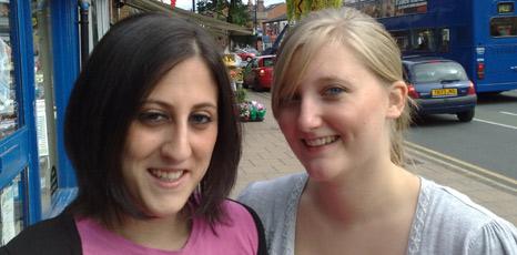 Sarah and Catherine in Manchester