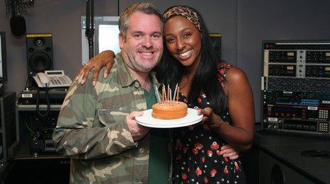 Chris Moyles and Alexandra Burke