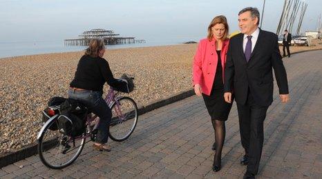 Sarah and Gordon Brown