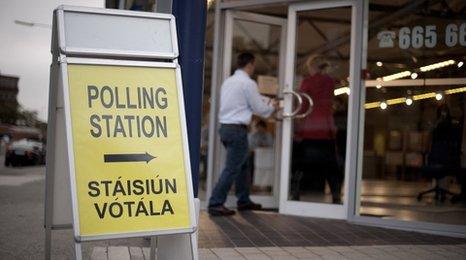 Irish polling station