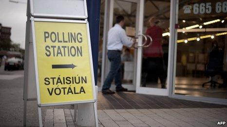 Irish polling station