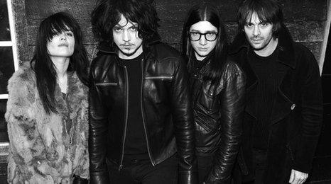 Alison Mosshart, Jack White, Jack Lawrence and Dean Fertita from The Dead Weather