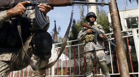 Afghan policemen