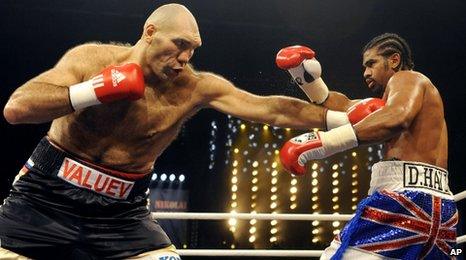 Nikolai Valuev and David Haye