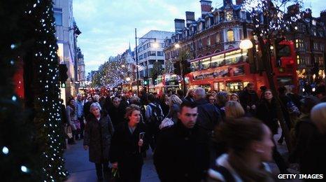 Christmas shoppers