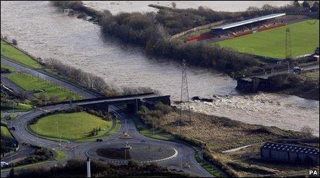 Destroyed Northside Bridge