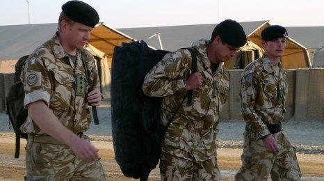 Soldiers at Camp Bastion