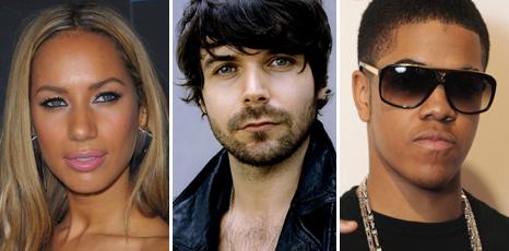 Leona Lewis, Biffy Clyro's Simon Neil and Chipmunk