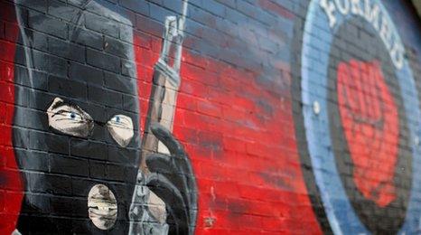 Mural of the Ulster Freedom Fighters