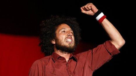 Zack de la Rocha from Rage Against the Machine