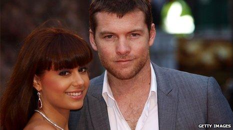 Sam Worthington and his girlfriend