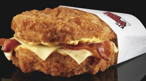 Double Down sandwich