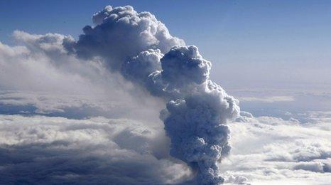 Cloud of volcanic ash