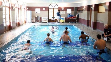 Hydrotherapy pool at the Headley Court