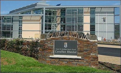Ceredigion council's new offices in Aberystwyth
