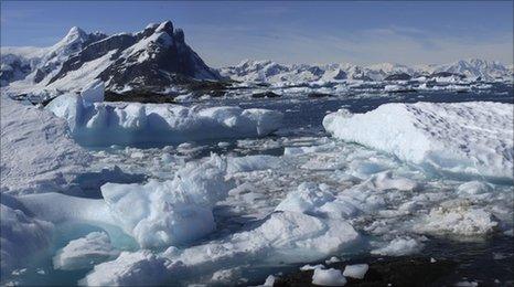 Yalour Islands off the coast of Graham Land in the Antarctic Peninsula in Antarctica