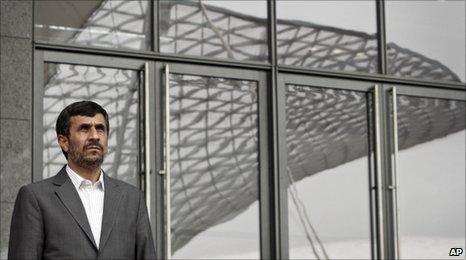 Iranian President Mahmoud Ahmadinejad, at the Shanghai World Expo, 11 June