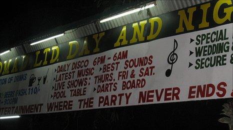 Nightclub sign