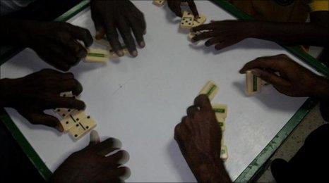 Domino-players in Jamaica