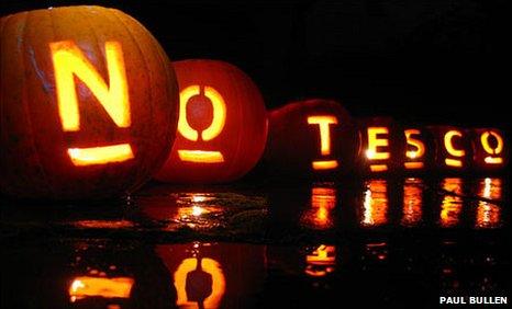 No Tesco pumpkin lanterns from 2008