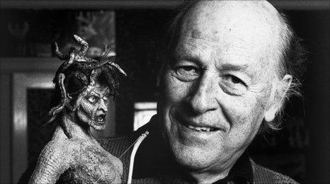 Ray Harryhausen with Medusa