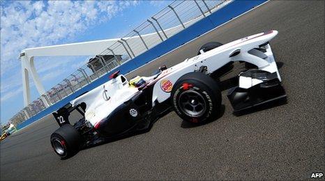 Car during Valencia GP