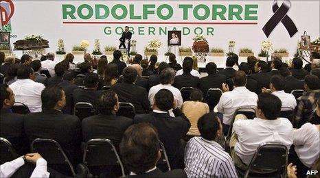 Funeral of murdered candidate Rodolfo Torre Cantu