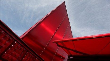 A general view of the 10th Serpentine Gallery Pavilion designed by Jean Nouvel