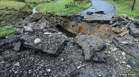 The bomb in south Armagh caused extensive damage