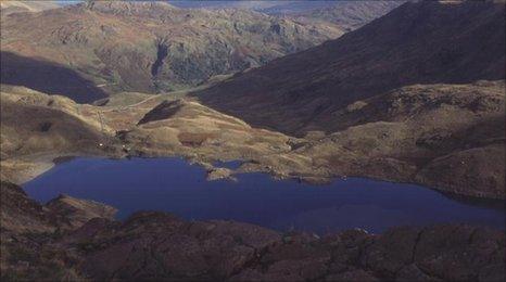 Snowdonia National Park as seen from Snowdon